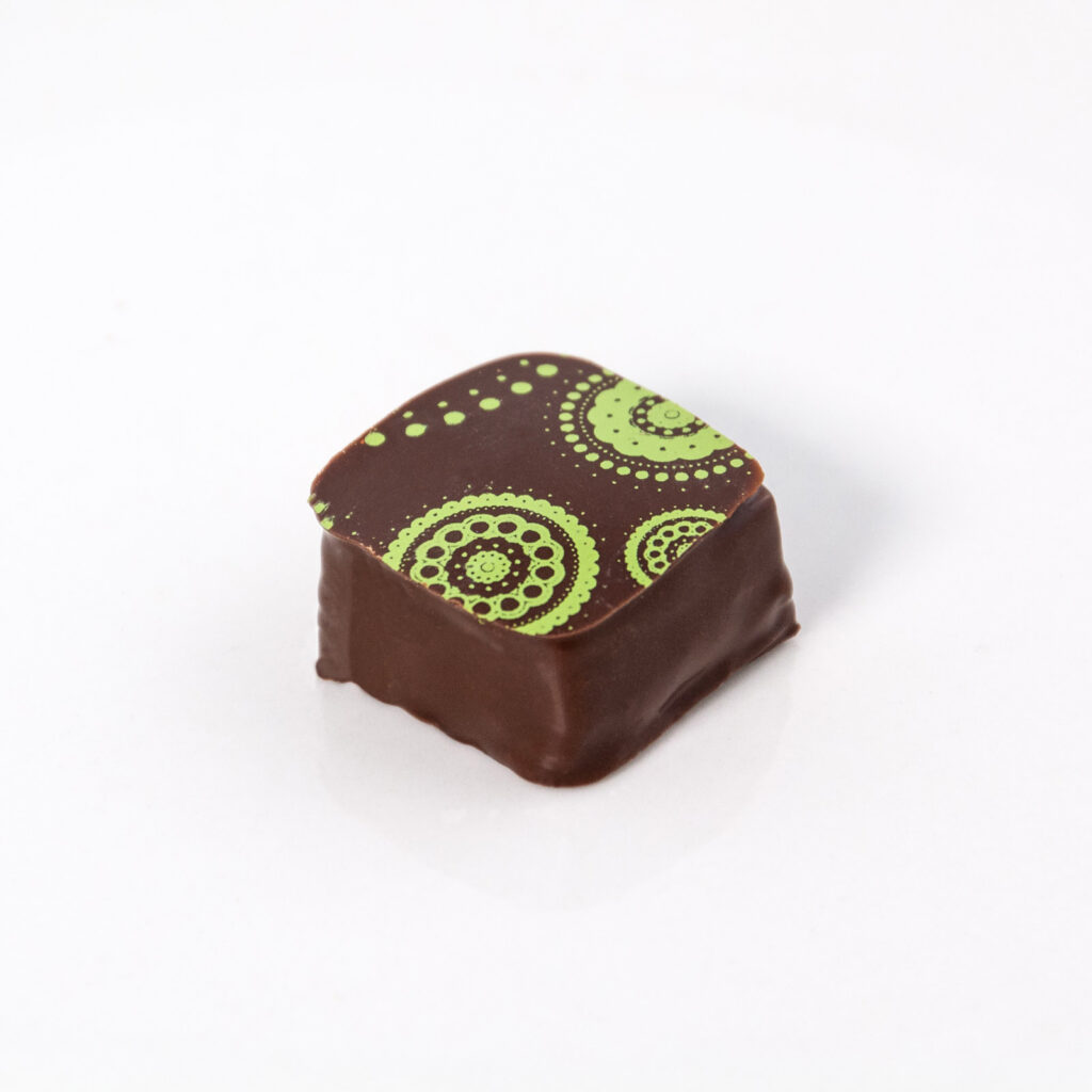 Bombón relleno de Pistacho Praliné