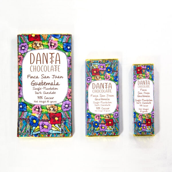 Barras de chocolate de Finca San Juan 70% cacao