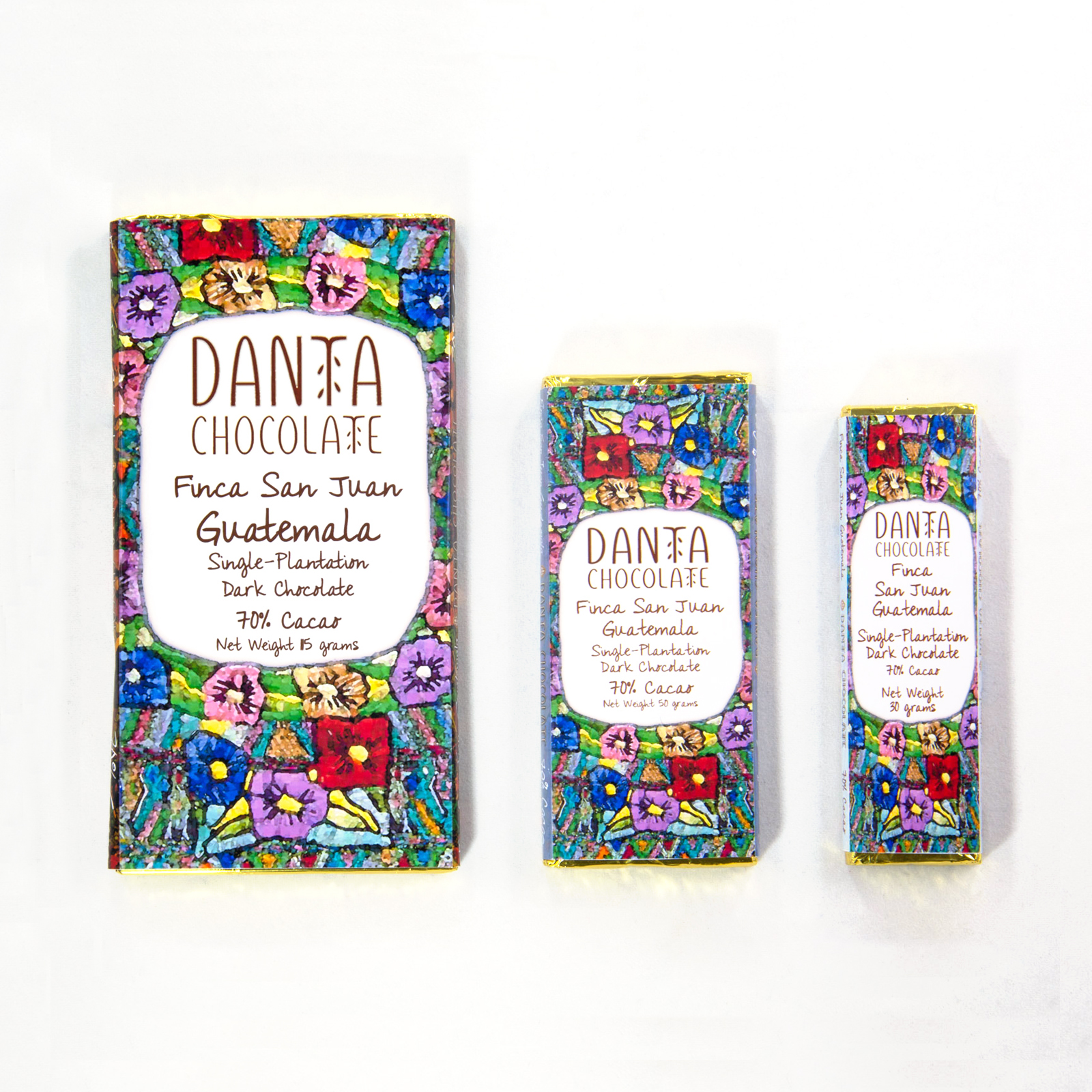 Barras de chocolate de Finca San Juan 70% cacao