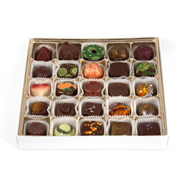 caja de 25 bombones rellenos