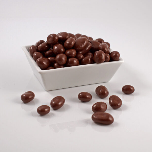 pasas cubiertas de chocolate de leche